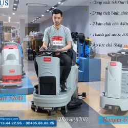 Máy chà sàn ngồi lái Kenper Hussar 870B