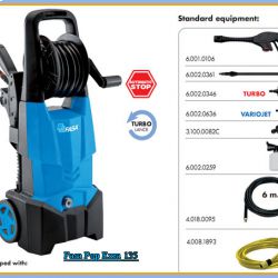 Ảnh Máy phun rửa áp lực cao Fasa Pop Extra 135